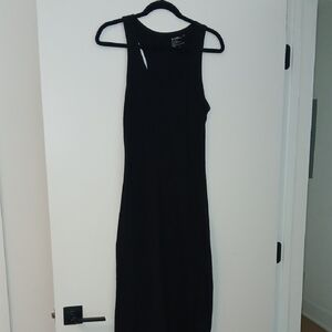 Organic Cotton Black Racerback Dress